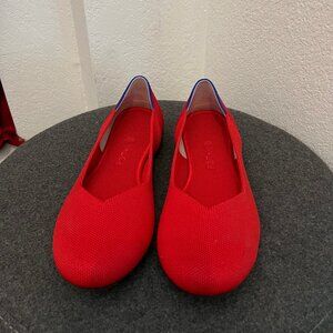Rothy red flats (Size 8.5)